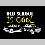 Old School is Cool   mikina s kapucou stiahnutelnou šnúrkami a klokankovým vreckom vpredu 